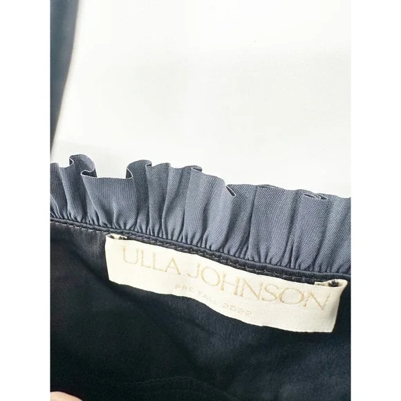 Ulla Johnson Neveah Ruffle Midi Dress Midnight Black Sleeveless Flowy Size 6 - Picture 5 of 6